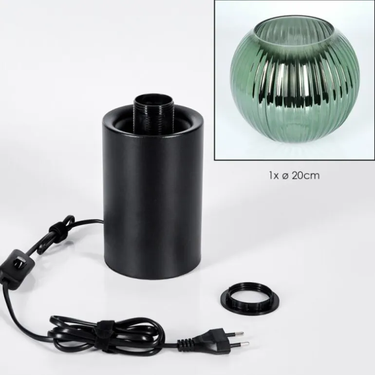 Koyoto Boule lumineuse, Lampe de bureau, Lampe à poser 20 cm Vert, 1 lumière