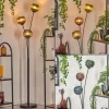 Koyoto Boule lumineuse, Lampadaire Bleu, Vert, Cuivré, 3 lumières