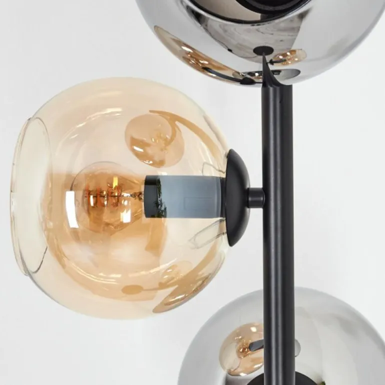 Koyoto Lampadaire 31 cm Ambre, Fumé, 4 lumières