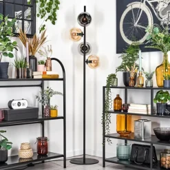 Koyoto Lampadaire 31 cm Ambre, Fumé, 4 lumières