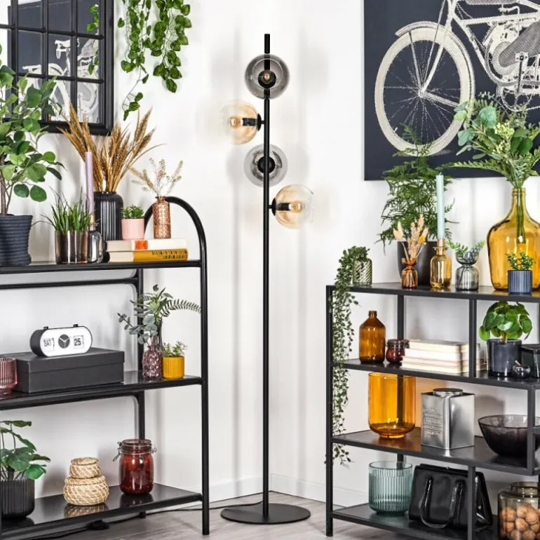 Koyoto Lampadaire 31 cm Ambre, Clair, Fumé, 4 lumières