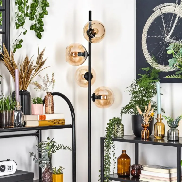 Koyoto Lampadaire 31 cm Ambre, 4 lumières