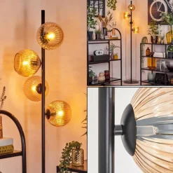 Koyoto Lampadaire 31 cm Ambre, 4 lumières