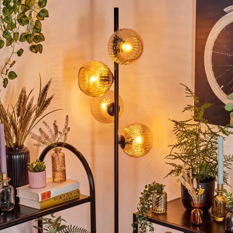 Koyoto Lampadaire 31 cm Ambre, 4 lumières