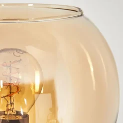 Koyoto Lampadaire 30 cm Ambre, Chrome, Fumé, 4 lumières
