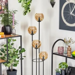 Koyoto Lampadaire 30 cm Ambre, 4 lumières