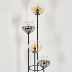 Koyoto Lampadaire 30 cm Ambre, Clair, Fumé, 4 lumières