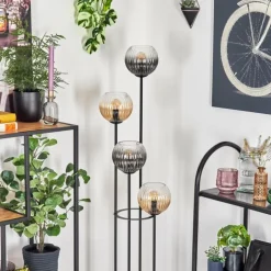 Koyoto Lampadaire 30 cm Ambre, Clair, Fumé, 4 lumières