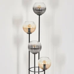 Koyoto Lampadaire 30 cm Ambre, Clair, Fumé, 4 lumières
