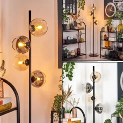 Koyoto Lampadaire 31 cm Ambre, Clair, Fumé, 4 lumières