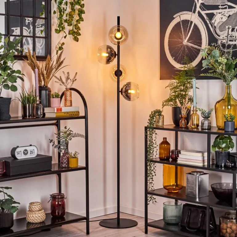 Koyoto Lampadaire 31 cm Ambre, Clair, Fumé, 4 lumières