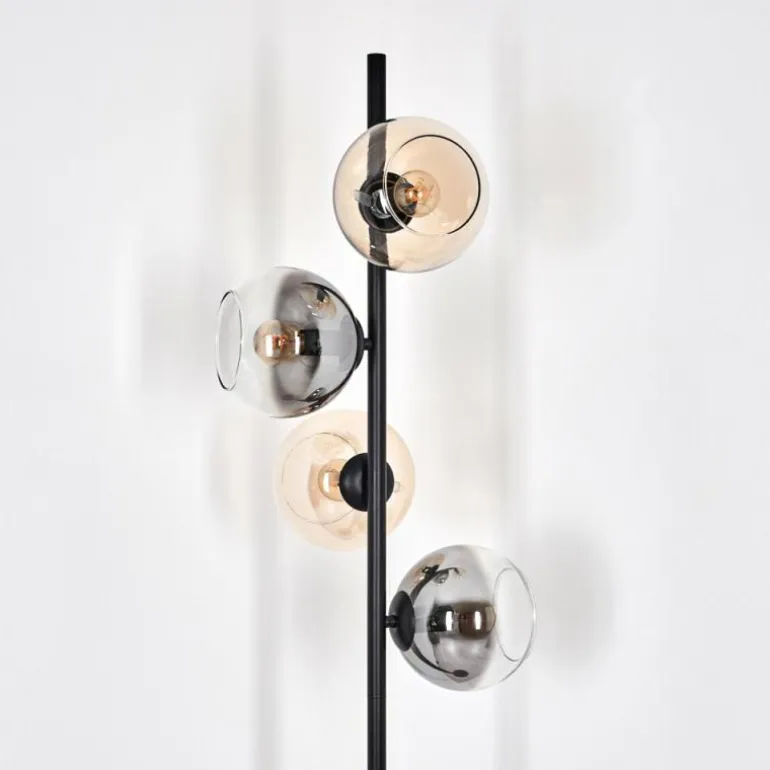 Koyoto Lampadaire 31 cm Ambre, Clair, Fumé, 4 lumières