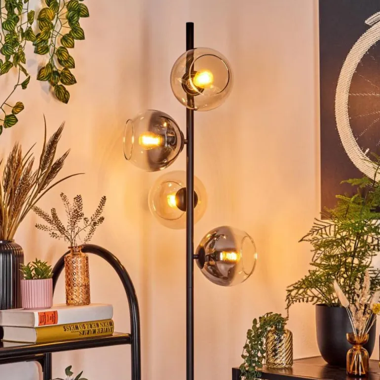 Koyoto Lampadaire 31 cm Ambre, Clair, Fumé, 4 lumières