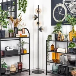 Koyoto Lampadaire 31 cm Ambre, Clair, Fumé, 4 lumières