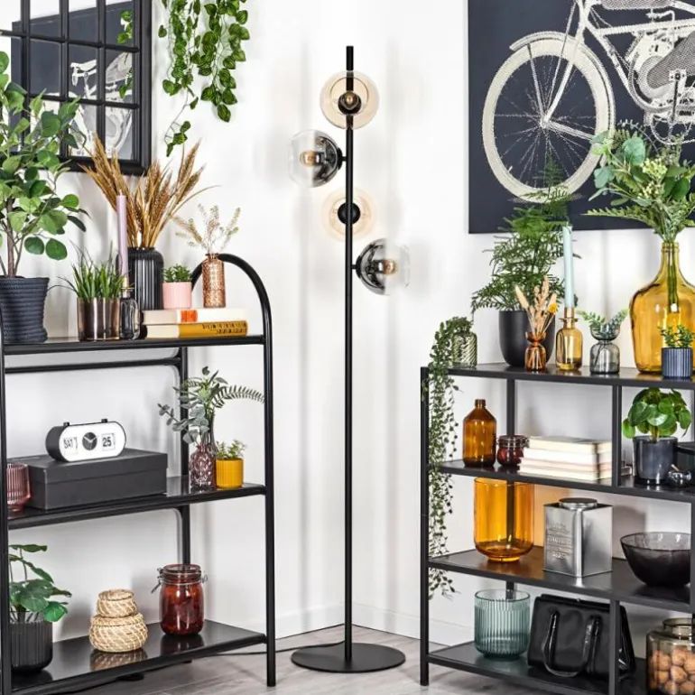 Koyoto Lampadaire 31 cm Ambre, Clair, Fumé, 4 lumières