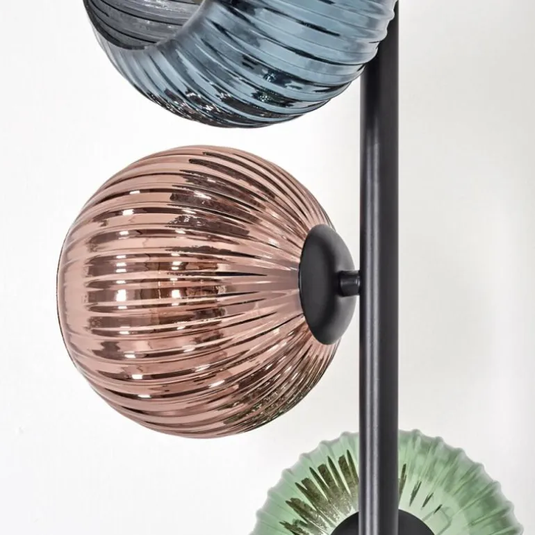 Koyoto Lampadaire 33 cm Bleu, Vert, Cuivré, 5 lumières