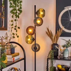 Koyoto Lampadaire 33 cm Bleu, Vert, Cuivré, 5 lumières