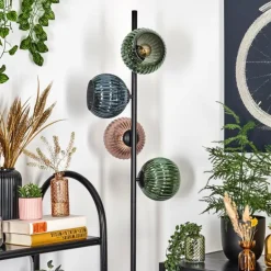 Koyoto Lampadaire 31 cm Bleu, Vert, Cuivré, 4 lumières
