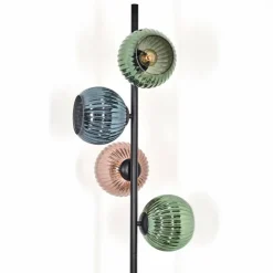 Koyoto Lampadaire 31 cm Bleu, Vert, Cuivré, 4 lumières