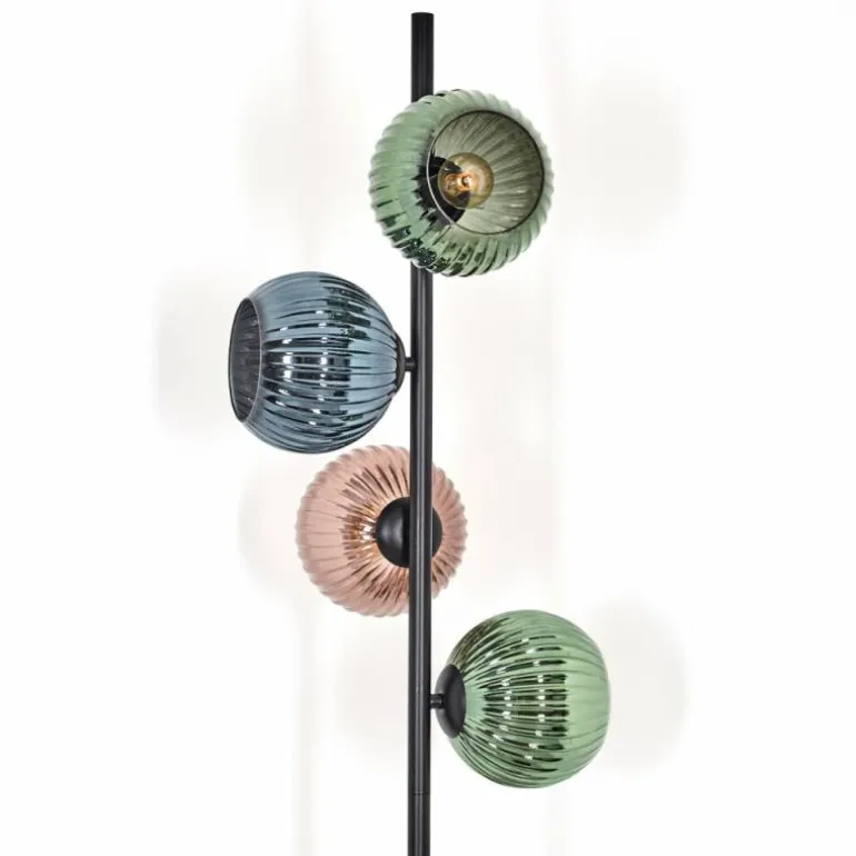 Koyoto Lampadaire 31 cm Bleu, Vert, Cuivré, 4 lumières