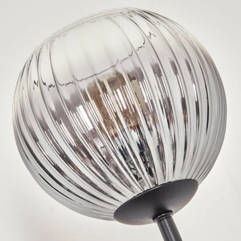 Koyoto Lampadaire 30 cm Bois clair, Noir, 3 lumières