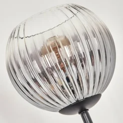 Koyoto Lampadaire 30 cm Bois clair, Noir, 3 lumières