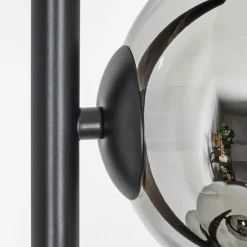 Koyoto Lampadaire 31 cm Chrome, Fumé, 4 lumières