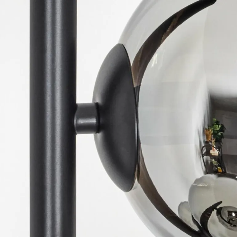 Koyoto Lampadaire 31 cm Chrome, Fumé, 4 lumières