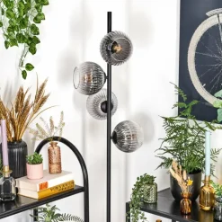 Koyoto Lampadaire 31 cm Clair, Fumé, 4 lumières