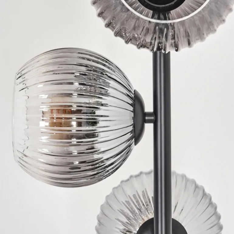 Koyoto Lampadaire 31 cm Clair, Fumé, 4 lumières