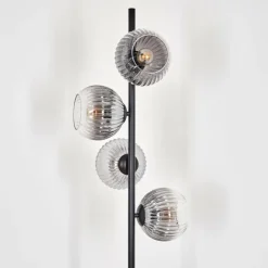 Koyoto Lampadaire 31 cm Clair, Fumé, 4 lumières