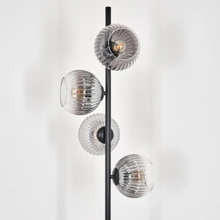 Koyoto Lampadaire 31 cm Clair, Fumé, 4 lumières