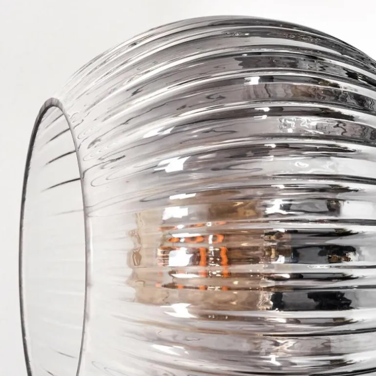 Koyoto Lampadaire 33 cm Clair, Fumé, 5 lumières