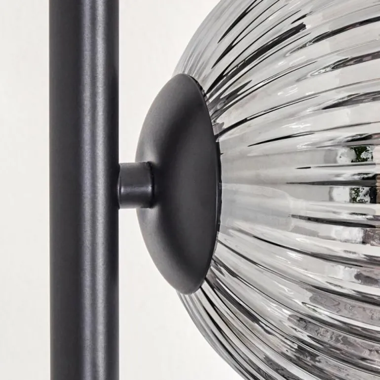 Koyoto Lampadaire 33 cm Clair, Fumé, 5 lumières