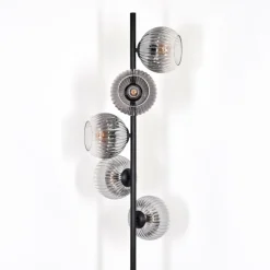 Koyoto Lampadaire 33 cm Clair, Fumé, 5 lumières