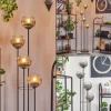 Koyoto Lampadaire 30 cm Clair, Fumé, 4 lumières