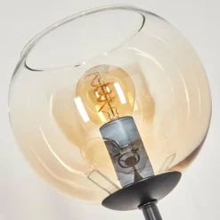 Koyoto Lampadaire 30 cm Noir, 3 lumières