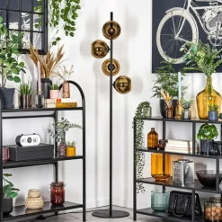 Koyoto Lampadaire 31 cm Or, 4 lumières