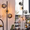 Koyoto Lampadaire Ambre, Chrome, Fumé, 3 lumières