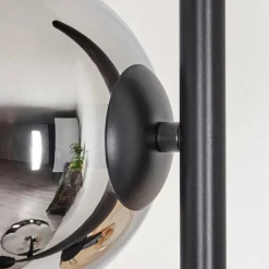 Koyoto Lampadaire Ambre, Chrome, Fumé, 3 lumières