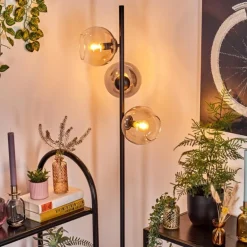 Koyoto Lampadaire Ambre, Clair, Fumé, 3 lumières