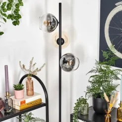 Koyoto Lampadaire Ambre, Clair, Fumé, 3 lumières
