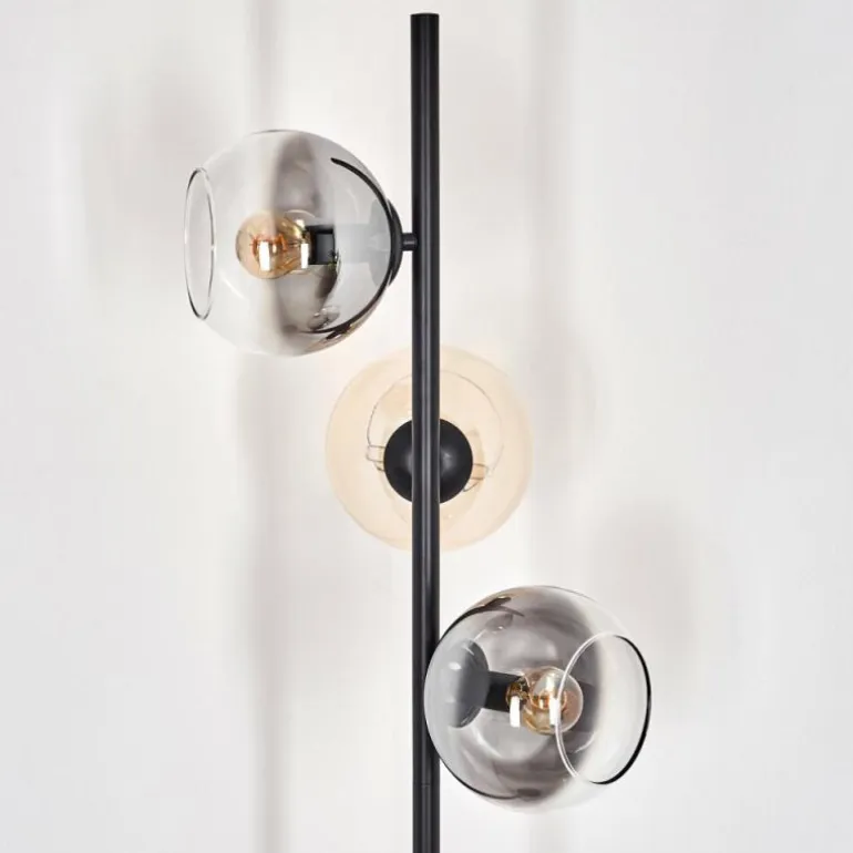 Koyoto Lampadaire Ambre, Clair, Fumé, 3 lumières