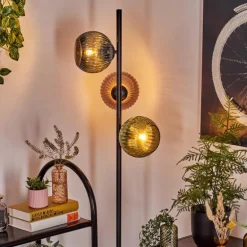 Koyoto Lampadaire Bleu, Vert, Cuivré, 3 lumières