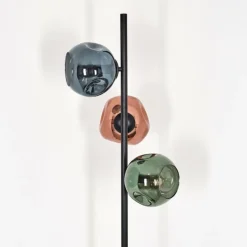 Koyoto Lampadaire Bleu, Vert, Cuivré, 3 lumières