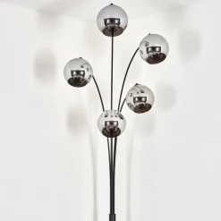 Koyoto Lampadaire Chrome, 5 lumières