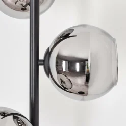 Koyoto Lampadaire Chrome, Fumé, 3 lumières