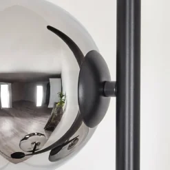 Koyoto Lampadaire Chrome, Fumé, 3 lumières