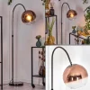 Koyoto Lampadaire Chrome, Noir, 1 lumière