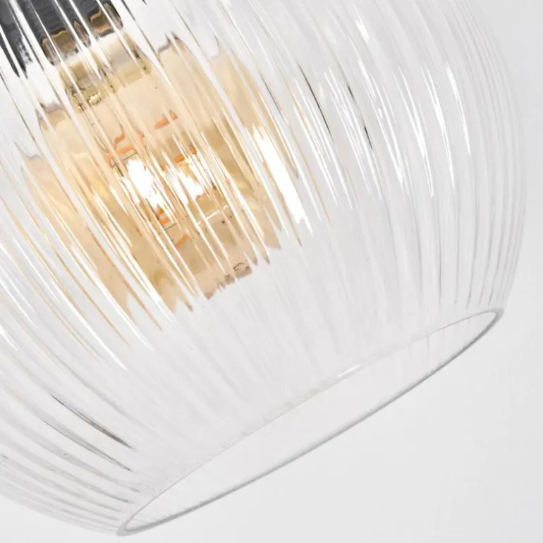 Koyoto Lampadaire Chrome, Noir, 1 lumière